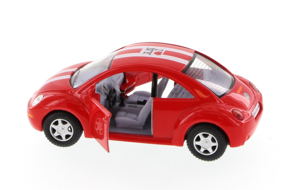 I Love New York Volkswagen New Beetle Hard Top, Red - Kinsmart