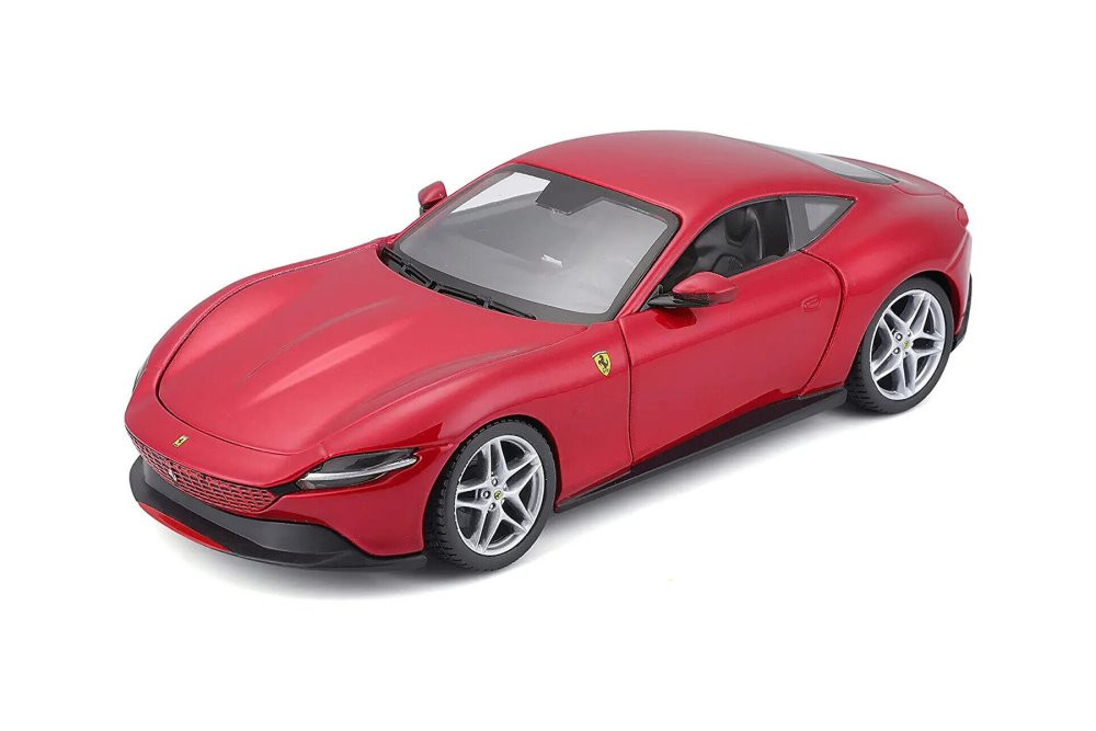 Ferrari Roma, Red - Bburago 26029R - 1/24 scale Diecast Model Toy Car