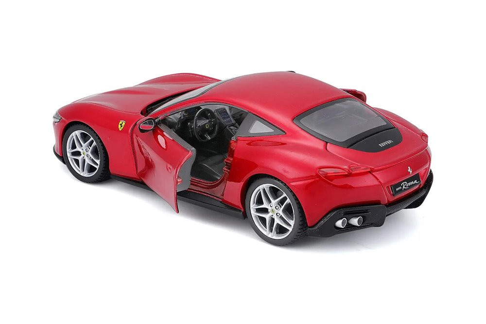 Ferrari Roma, Red - Bburago 26029R - 1/24 scale Diecast Model Toy Car