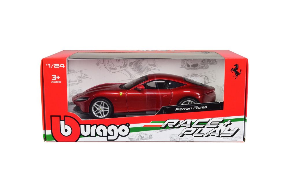 Ferrari Roma, Red - Bburago 26029R - 1/24 scale Diecast Model Toy