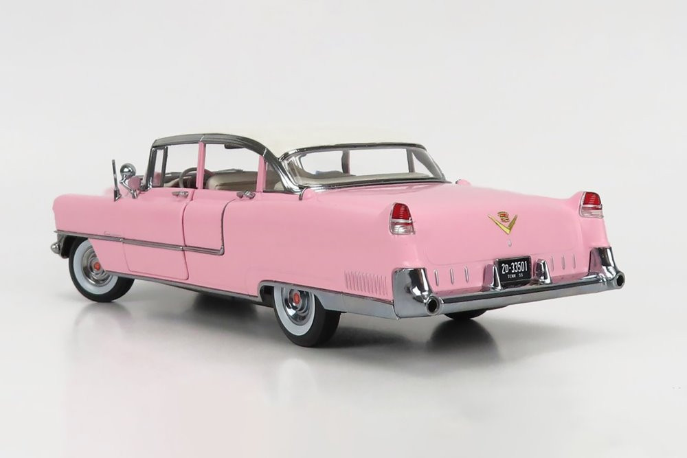 1955 Cadillac Fleetwood Series 60, Pink - Greenlight 13648 - 1/18 Scale Diecast Model Toy Car