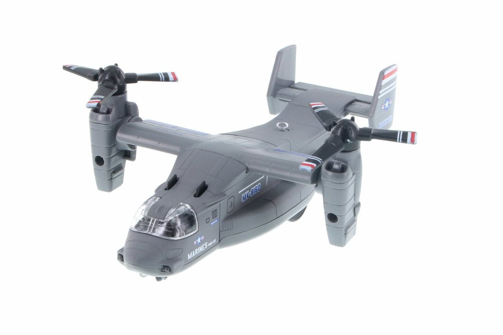 US Marines MV-22 Osprey Pullback w/ Light & Sound, Daron TM8160 - Diecast Model Military Vehicle