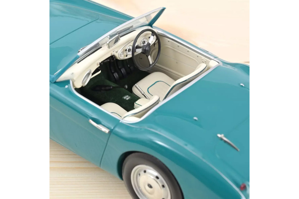 1959 Austin Healey 3000 Mk, Green - Norev 182600 - 1/18 Scale Diecast Model Toy Car