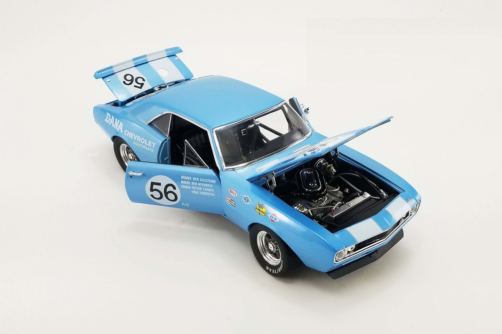1967 Chevy Camaro Z/28 Trans Am, #56 Dana Chevrolet Southgate - GMP 18972 - 1/18 Scale Diecast Car