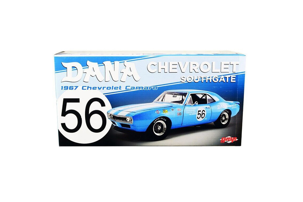 1967 Chevy Camaro Z/28 Trans Am, #56 Dana Chevrolet Southgate - GMP 18972 -  1/18 Scale Diecast Car