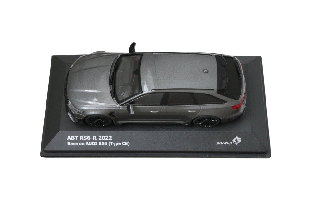 2022 Audi ABT RS6-R, Gray - Solido S4310702 - 1/43 Scale Diecast Model Toy  Car 