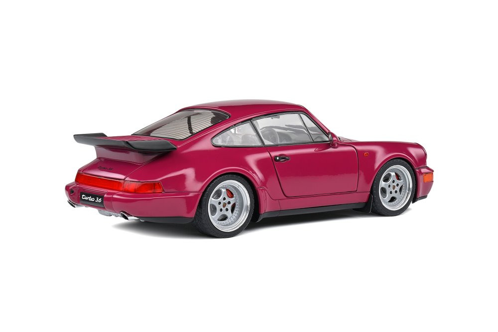 1991 Porsche 911 (964) Turbo Sternrubin, Red - Solido S1803406 - 1