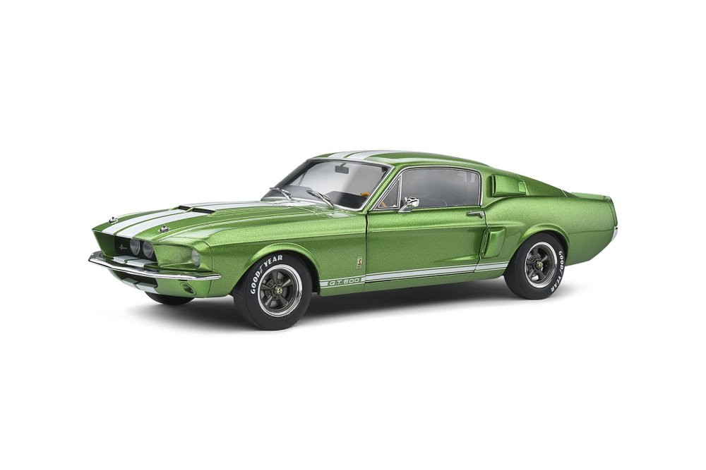 1967 Shelby GT500, Green - Solido S1802907 - 1/18 Scale Diecast Model Toy Car