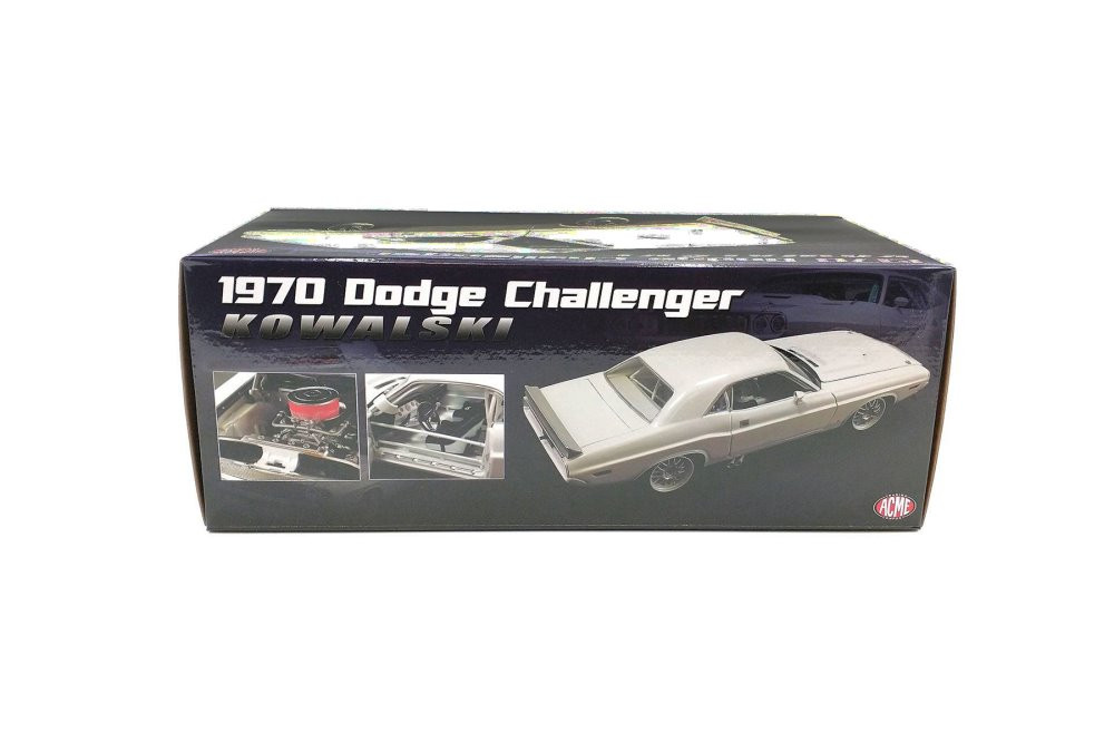 1970 Dodge Challenger Street Fighter, White - Acme A1806022 - 1/18 Scale Diecast Model Toy Car