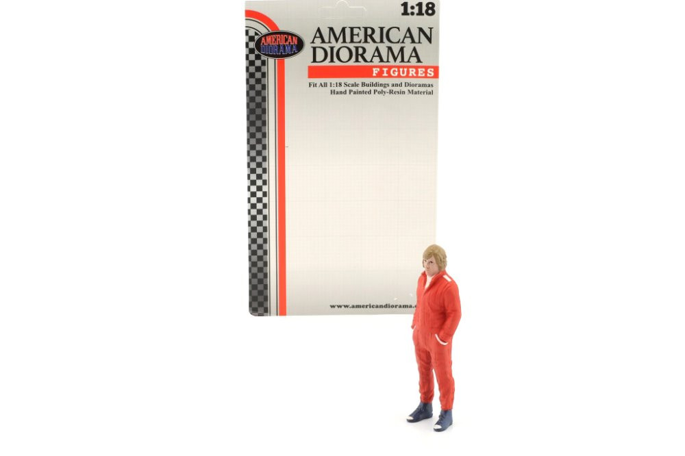 Racing Legends - The 70s Driver A, American Diorama 76351 - 1/18 Scale Figurine - Diorama Accessory