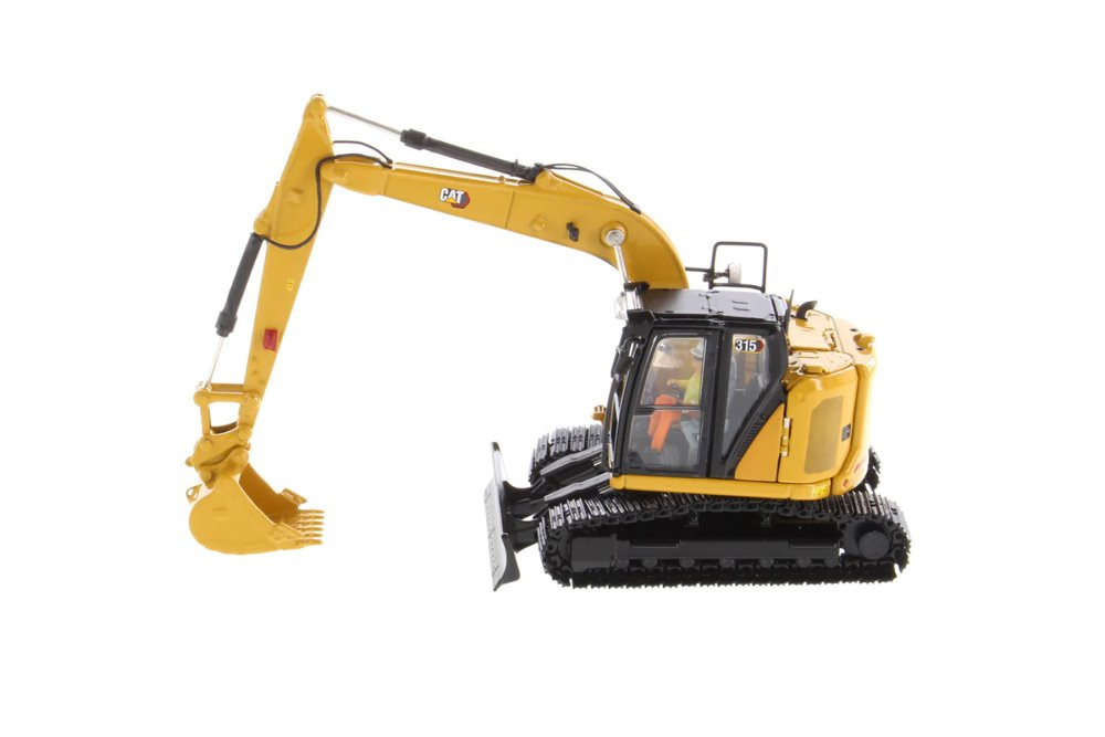 Caterpillar 315 Small Hydraulic Excavator w/ Operator - Diecast Masters 85957 - 1/50 Scale Replica