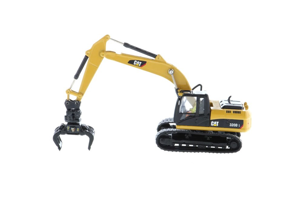 CAT Caterpillar 320D L Hydraulic Excavator Yellow 1/87 (HO) Diecast Model Diecast Masters 84663CS
