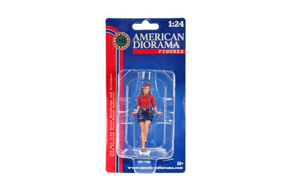 Pin-Up Girls - Betsy, Red - American Diorama 76440 - 1/24 Scale Figurine - Diorama Accessory