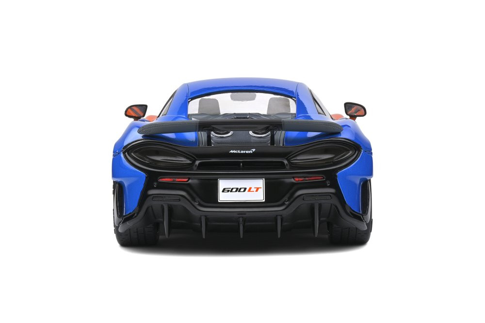 2019 McLaren 600LT Coupe, Orange and Blue - Solido S1804503 - 1/18 Scale  Diecast Model Toy Car