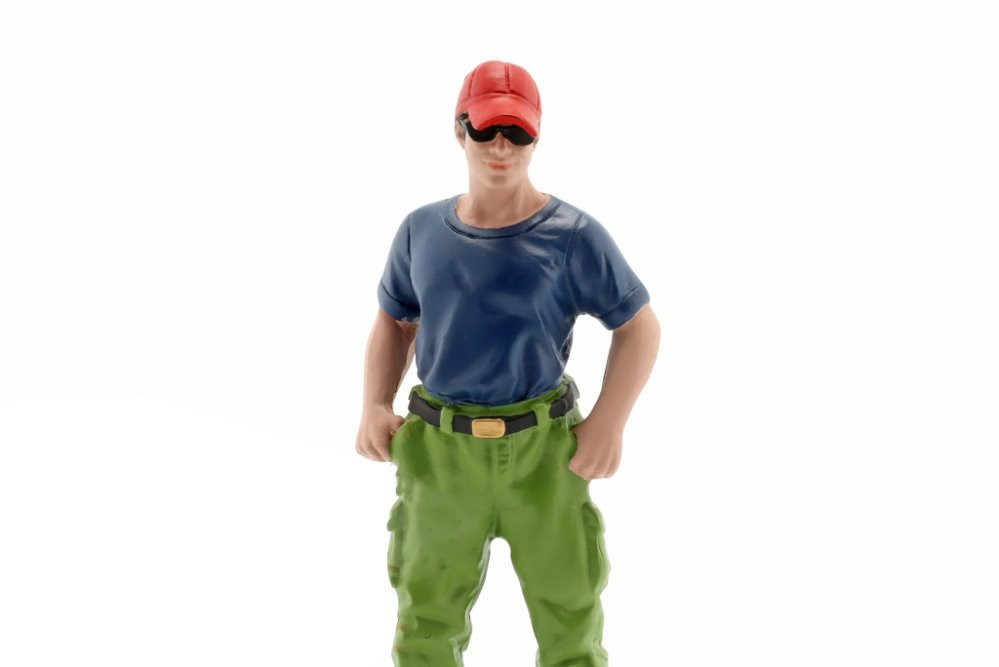 Firefighters - Off Duty, Blue - American Diorama 76421 - 1/24 Scale Figurine - Diorama Accessory