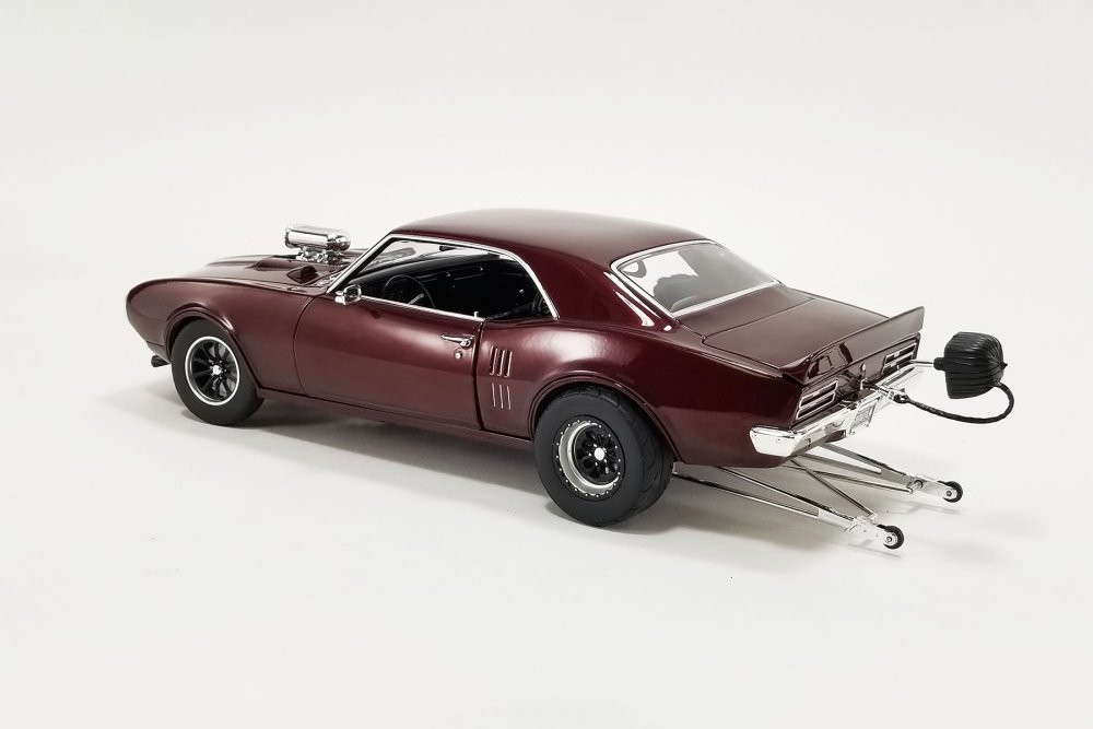 1968 Pontiac Firebird, Burgundy - Acme A1805216 - 1/18 Scale