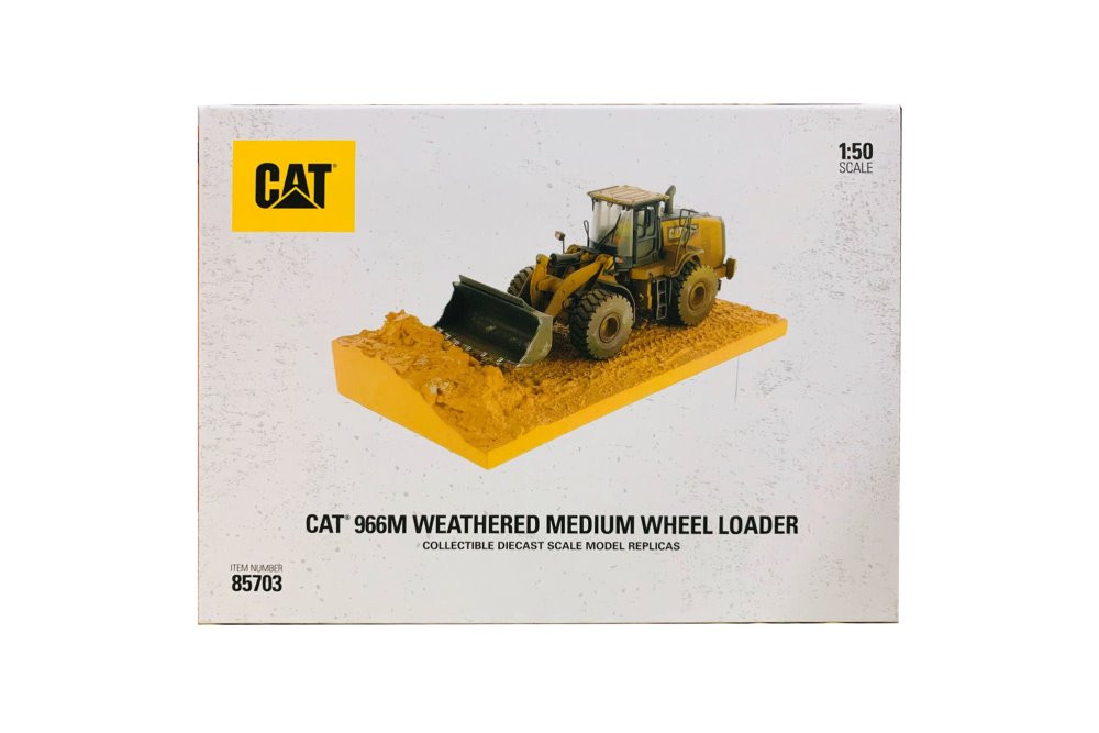 Caterpillar 966M Weathered Wheel Loader with operator - Diecast