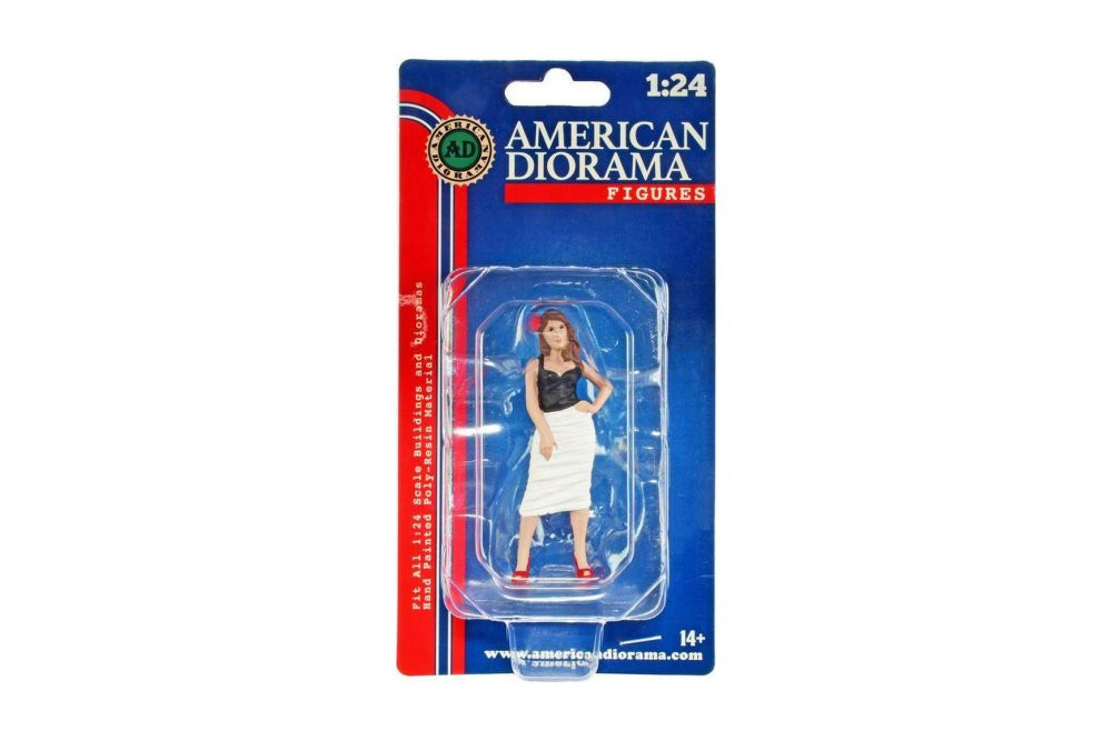 Pin-Up Girls - Suzy, Black - American Diorama 76445 - 1/24 Scale Figurine - Diorama Accessory