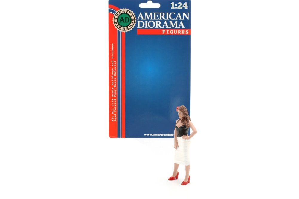 Pin-Up Girls - Suzy, Black - American Diorama 76445 - 1/24 Scale Figurine - Diorama Accessory
