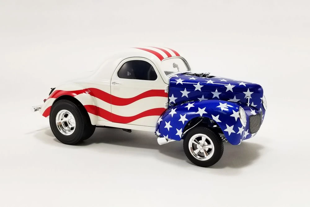 1940 Gasser, Red White and Blue - Acme A1800923 - 1/18 Scale Diecast Model Toy Car