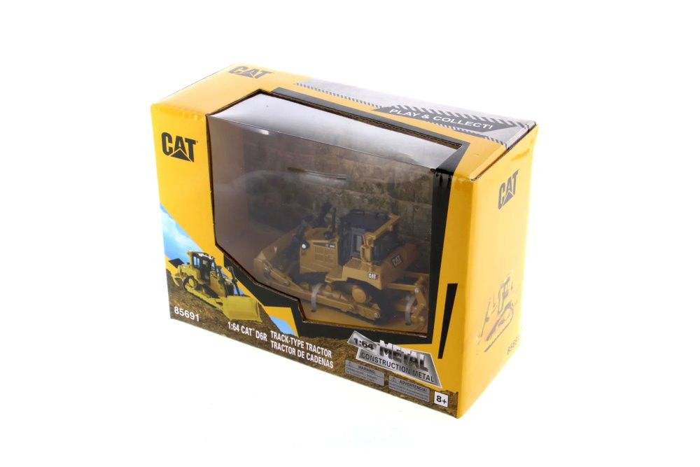 Caterpillar D6R Track-Type Tractor, Yellow - Diecast Masters 85691 - 1/64 Scale Replica