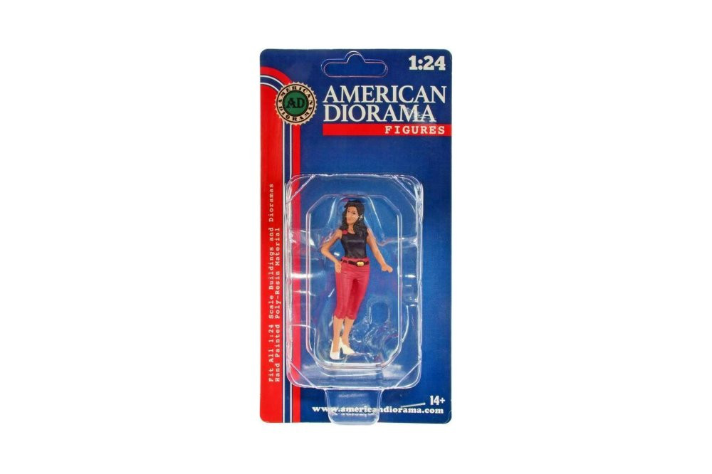 Pin-Up Girls - Carroll, Black - American Diorama 76443 - 1/24 Scale Figurine - Diorama Accessory