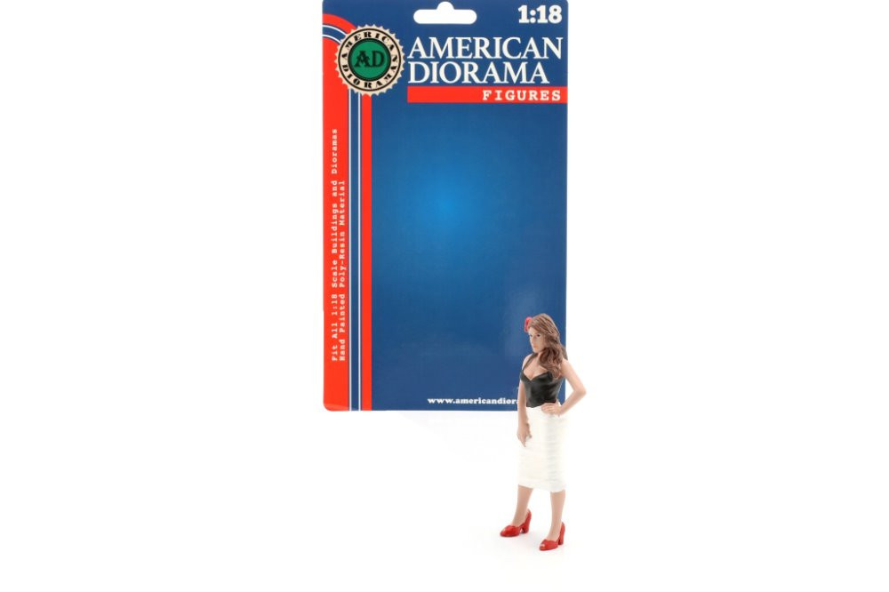 Pin-Up Girls - Suzy, Black - American Diorama 76345 - 1/18 Scale Figurine - Diorama Accessory