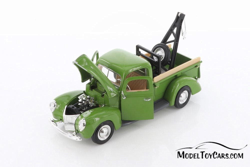 1940 Ford Tow Truck, Green - Showcasts 73234T/GN - 1/24 scale Diecast Model Toy Car