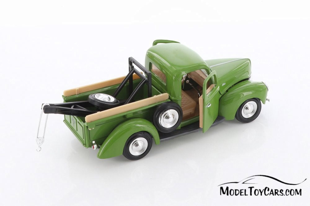 1940 Ford Tow Truck, Green - Showcasts 73234T/GN - 1/24 scale Diecast Model Toy Car