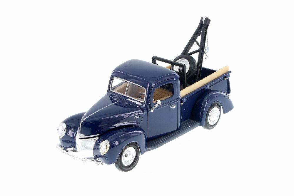 1940 Ford Tow Truck, Blue - Showcasts 73234T/BU - 1/24 scale
