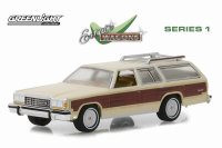 自動車 GreenLight 1/18 1979 Ford Country Squire 1985 Ford LTD Country Squire with Roof Rack and Wood Paneling