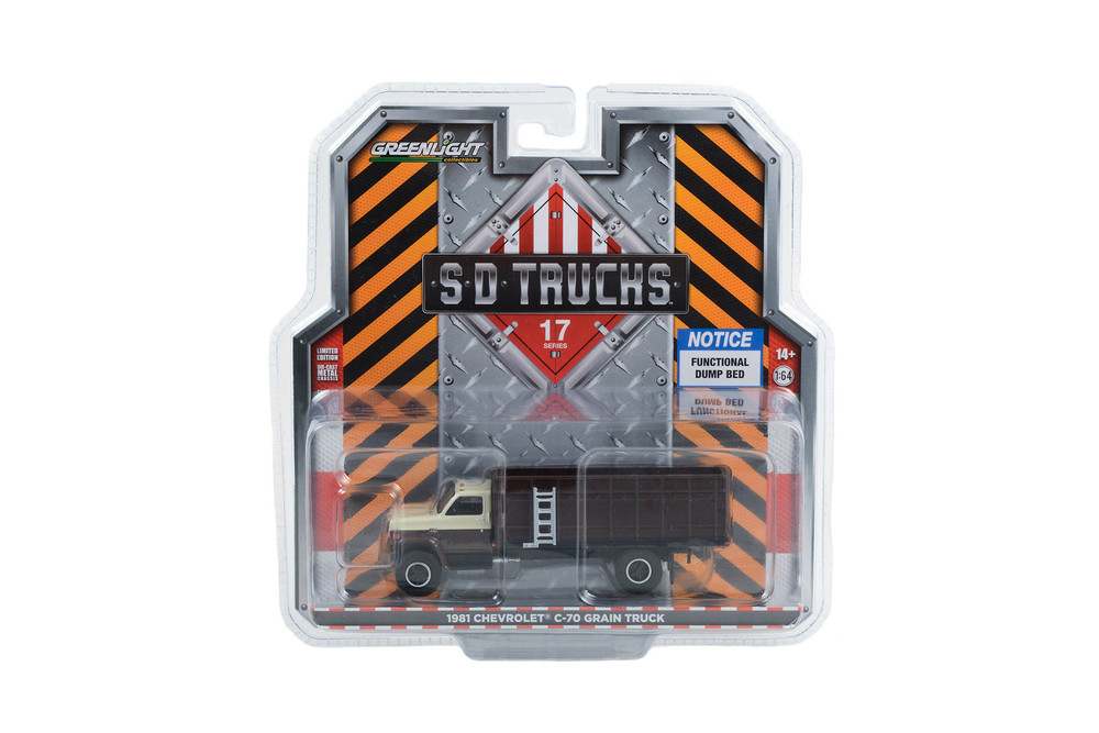 1981 Chevy C-70 Grain Truck, Brown Greenlight 45170A/48 1/64