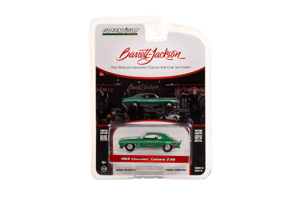 1969 Chevy Camaro Z/28 (Lot #1309.1), Green - Greenlight 37260D/48 - 1/64 Scale Diecast Car