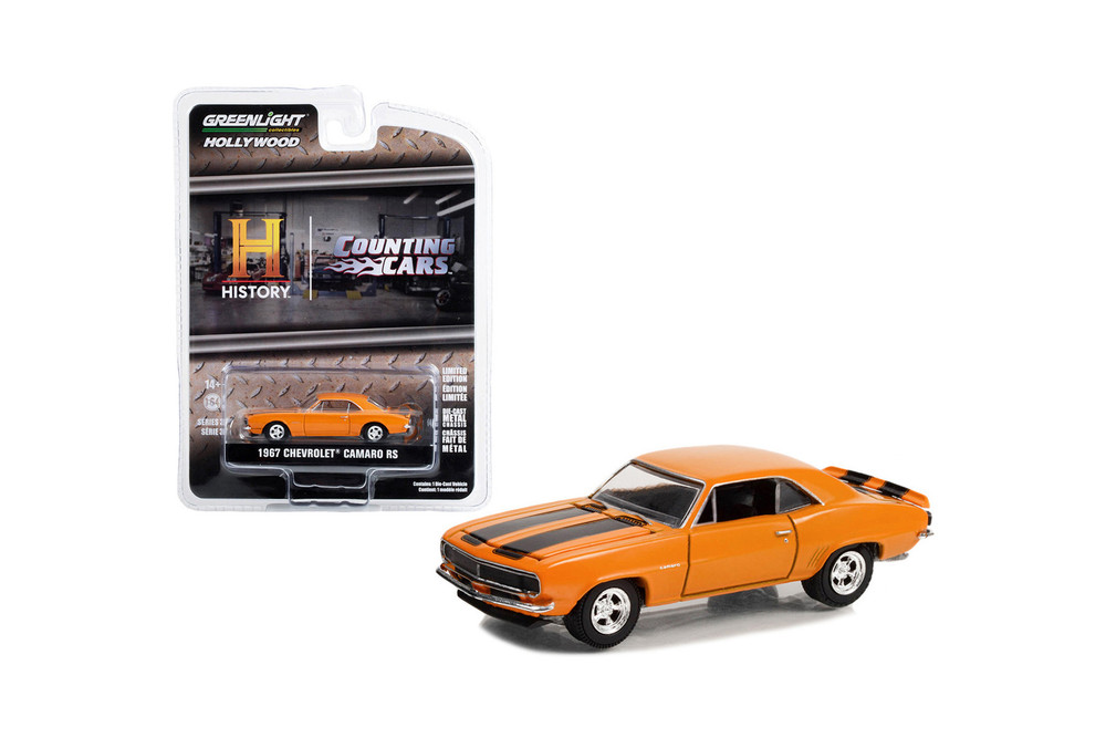 1967 Chevy Camaro RS, Counting Cars - Greenlight 44970F/48 - 1/64 Scale Diecast Model Toy Car