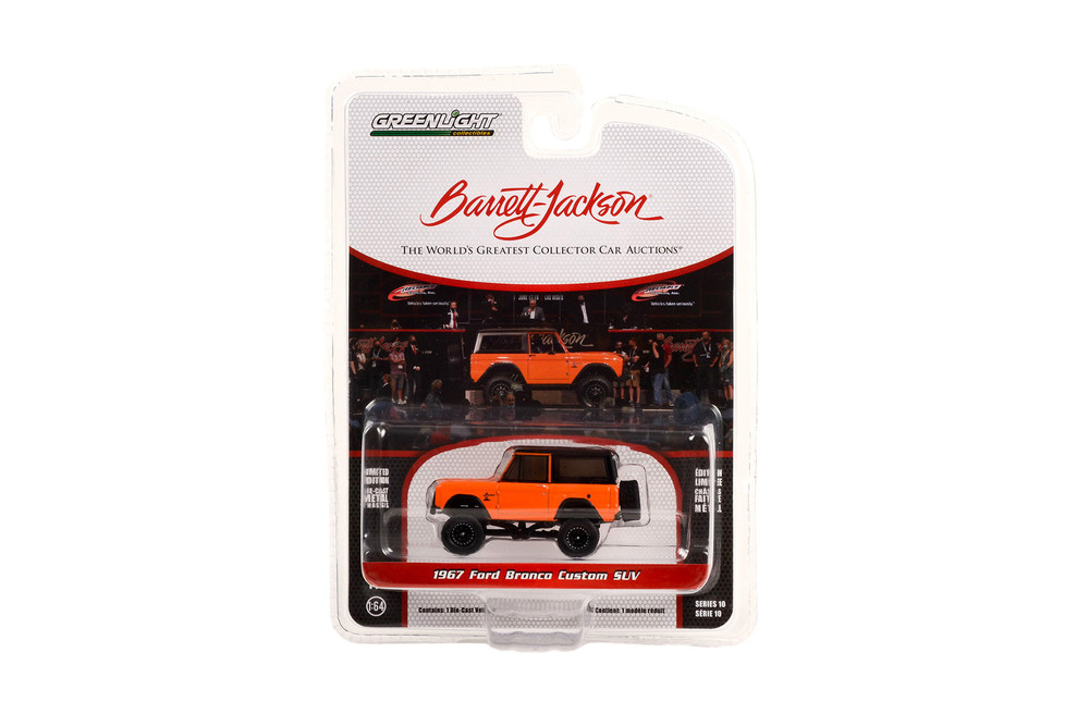 1967 Ford Bronco Custom (Lot #1267), Orange - Greenlight 37260C/48 - 1/64 Scale Diecast Car