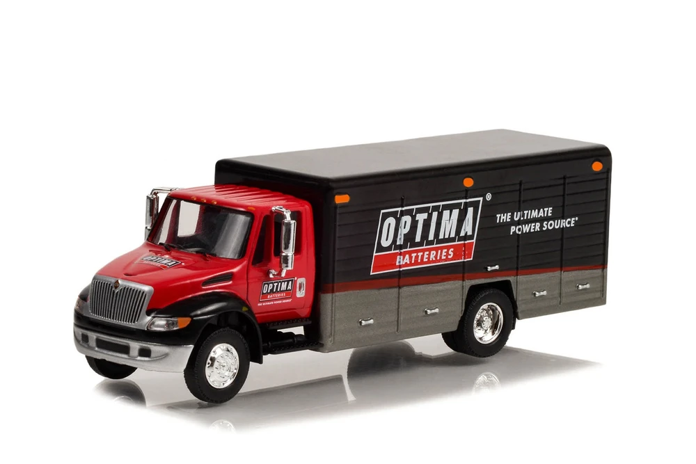 International Durastar 4400 Delivery Truck, Red - Greenlight 33240C/48 - 1/64 Scale Diecast Car