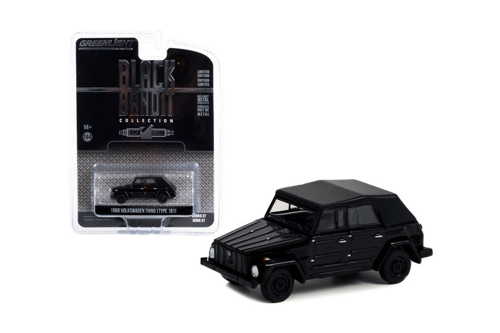 1968 Volkswagen Thing (Type 181), Black - Greenlight 28110C/48 - 1/64 Scale Diecast Model Toy Car