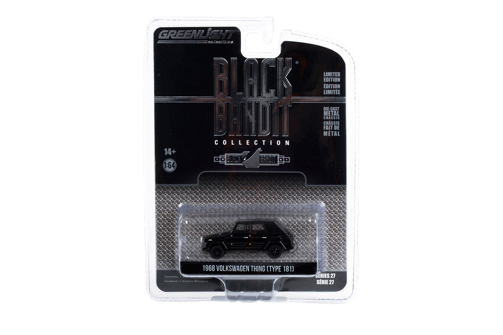 1968 Volkswagen Thing (Type 181), Black - Greenlight 28110C/48 - 1/64 Scale Diecast Model Toy Car