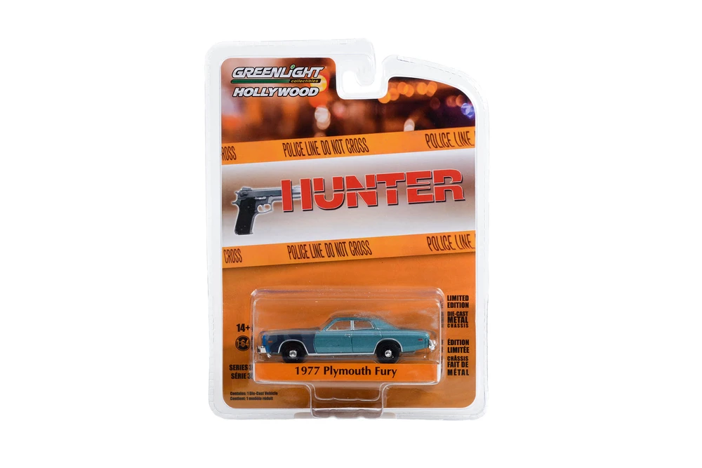 Sergeant Rick Hunter's  1977 Plymouth Fury, Hunter - Greenlight 44960B/48 - 1/64 Scale Diecast Car