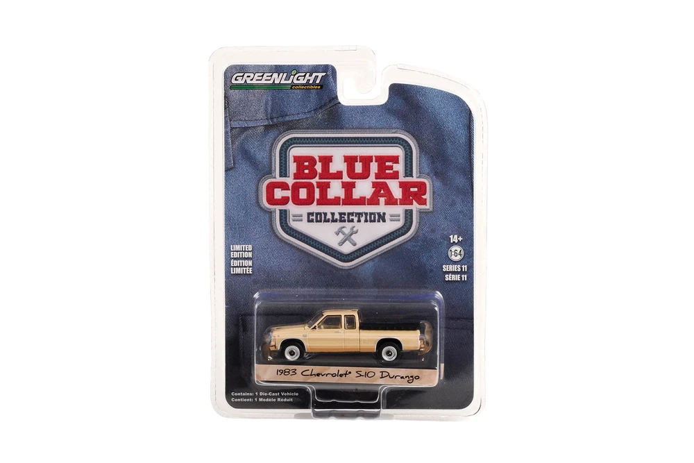 1983 Chevy S-10 Durango with Bed Cover, Beige/Tan - Greenlight 35240C/48 - 1/64 Scale Diecast Car