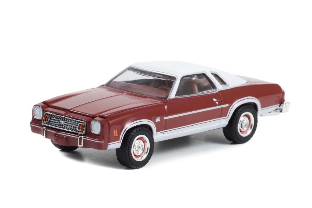 1974 Chevy Chevelle Laguna S3, Red - Greenlight 13320C/48 - 1/64 Scale Diecast Model Toy Car