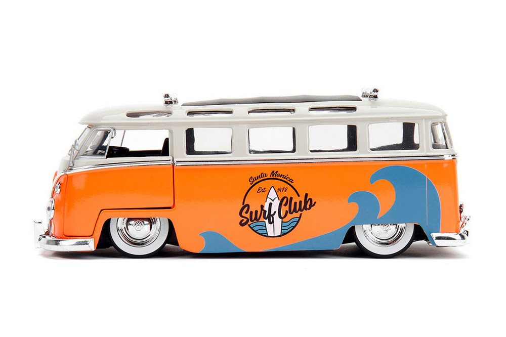 ミニカー Hostess1950 VW Van Limited Edition 750 1962 Volkswagen Bus w/ Roof Rack and Surfboard, Orange