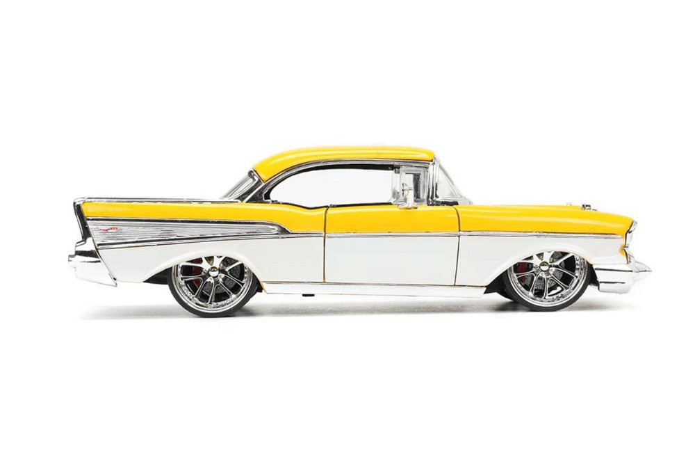 1957 Chevy Bel Air, Yellow - Jada Toys 34200/4 - 1/24 Scale