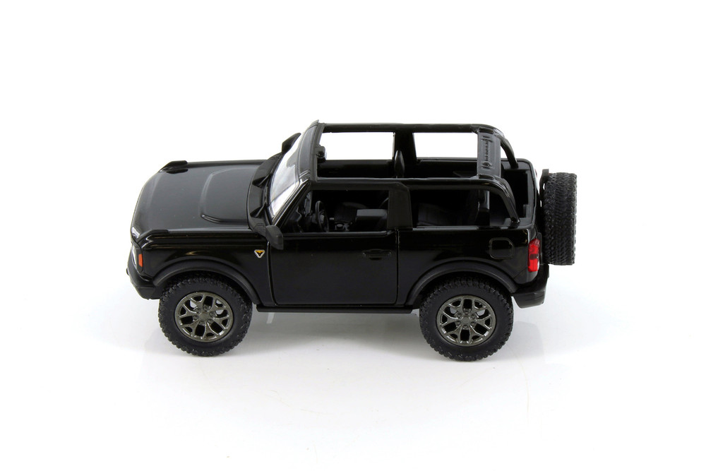 2022 Ford Bronco Open Top, Black - Kinsmart 5438DA/B - 1/64 Scale Diecast Model Toy Car