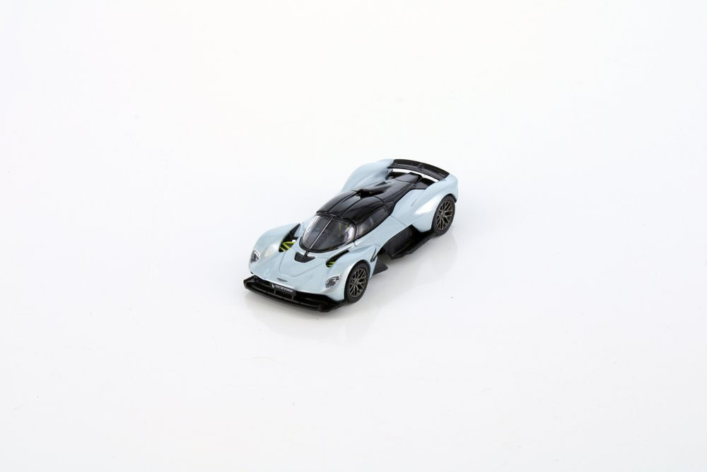 Aston Martin Valkrite, Light Blue Silver - Kinsmart H11 - 1/64 Scale Diecast Model Toy Car