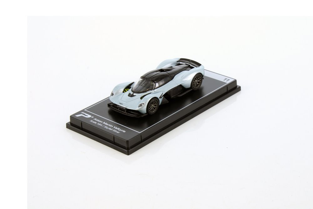 Aston Martin Valkrite, Light Blue Silver - Kinsmart H11 - 1/64 Scale Diecast Model Toy Car