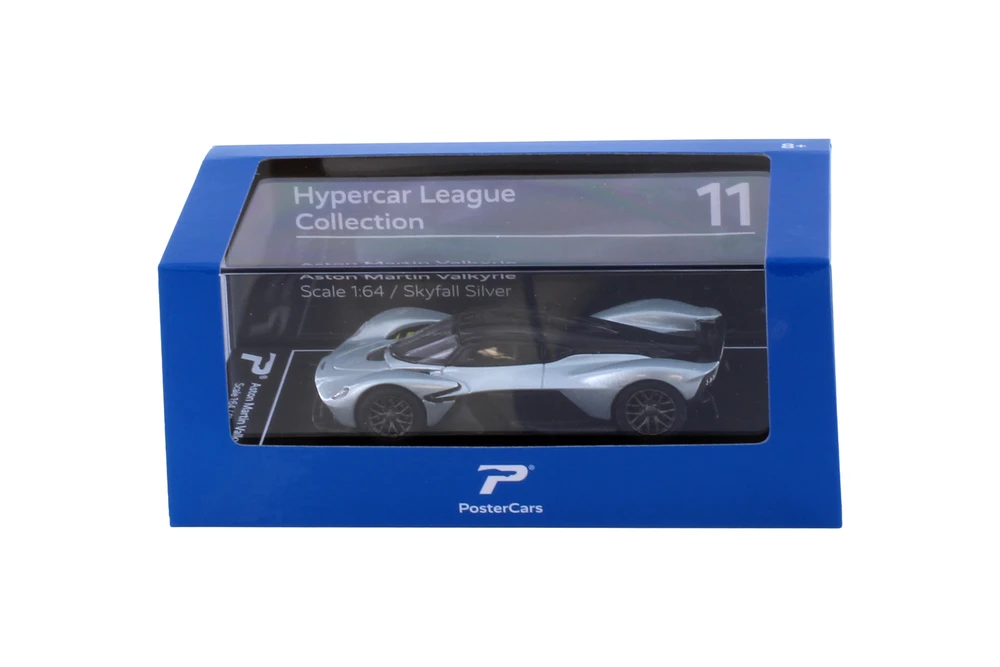 Aston Martin Valkyrie, Light Blue Silver - Kinsmart H11 - 1/64 Scale Diecast Model Toy Car