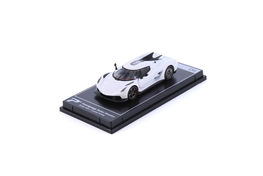 Koenigsegg Jesko Absolute, White - Kinsmart H06 - 1/64 Scale Diecast Model Toy Car