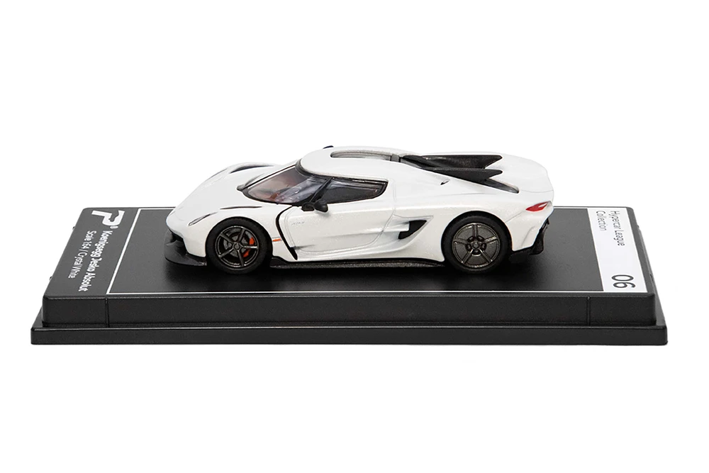 Koenigsegg Jesko Absolute, White - Kinsmart H06 - 1/64 Scale Diecast Model Toy Car
