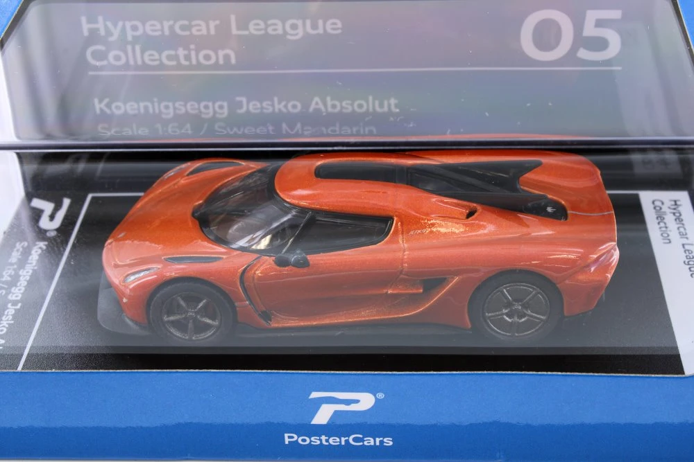 Koenigsegg Jesko Absolute, Orange - Kinsmart H05 - 1/64 Scale Diecast Model Toy Car